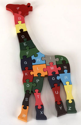 giraffe alphabet puzzle