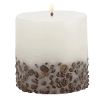 coffee scented and made with real coffee beans